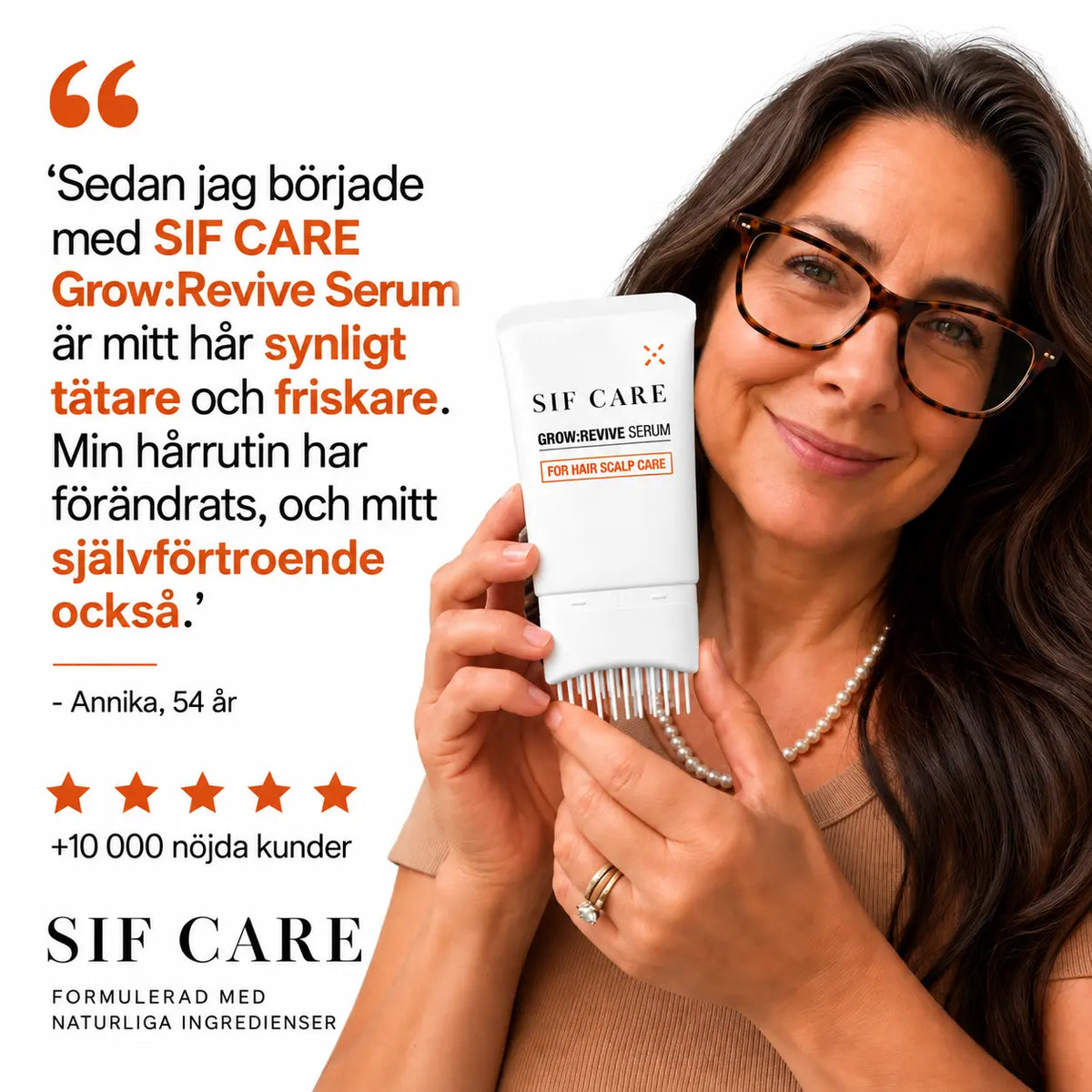 Kundcitat från Annika, 54 år